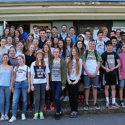 Klasse 9a mit litauischen Austauschschülern